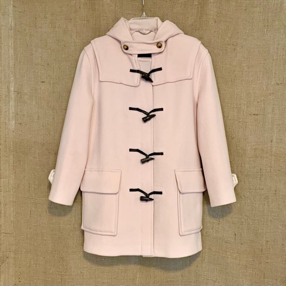 Burberry Duffle Pea Coat Wool Toggles 